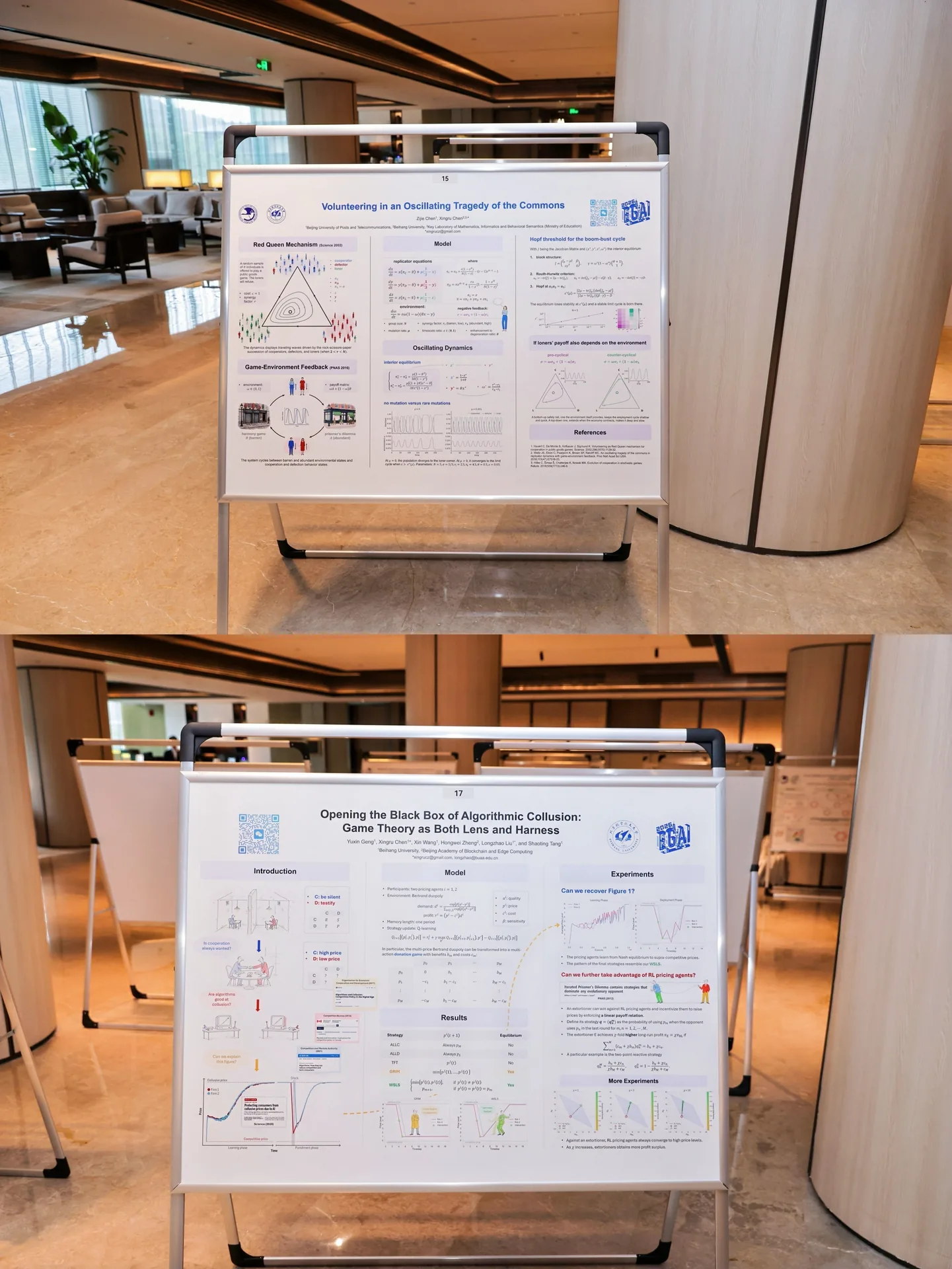Research posters displayed at EGAI 2026